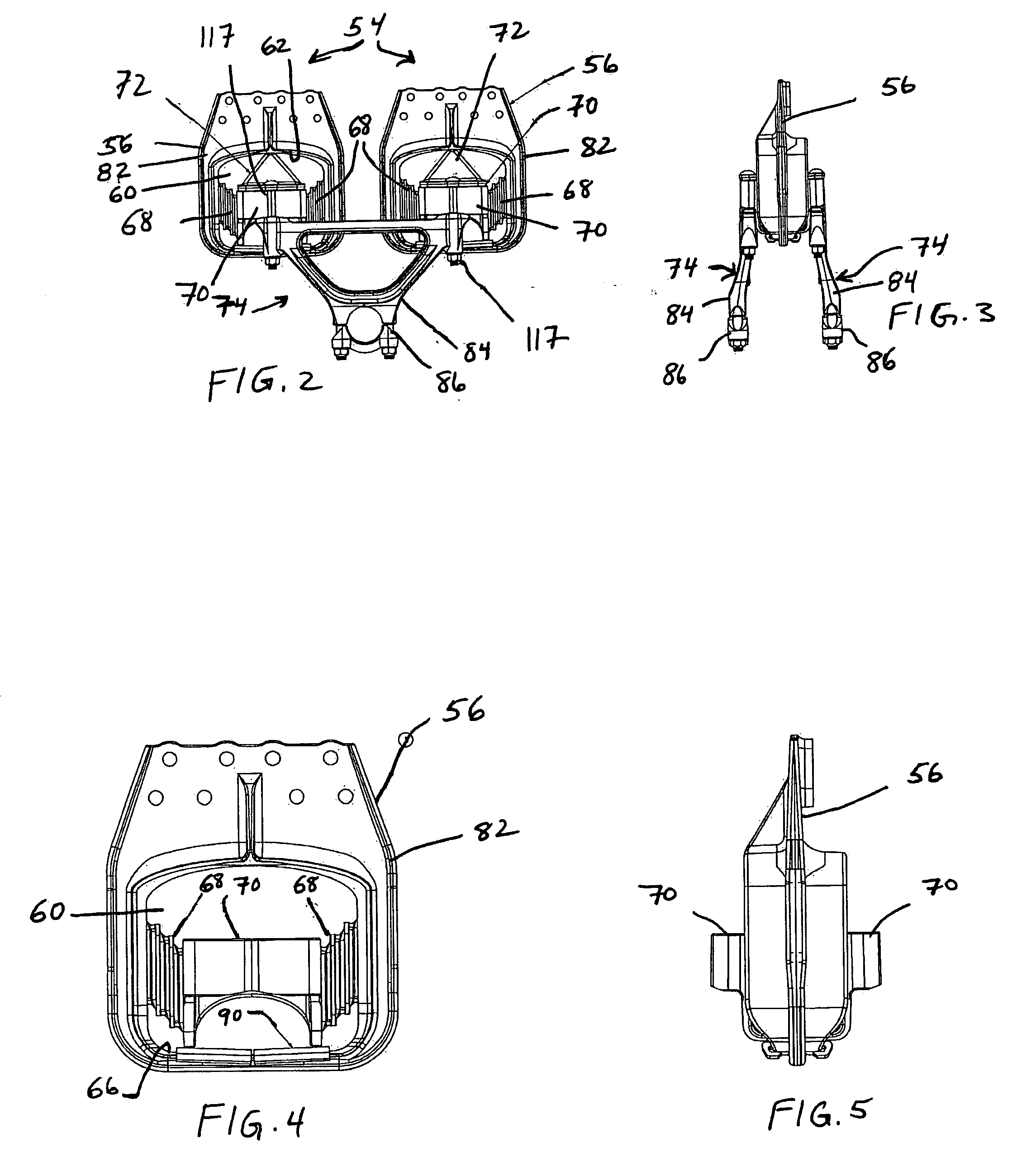 Elastomeric spring vehicle suspension