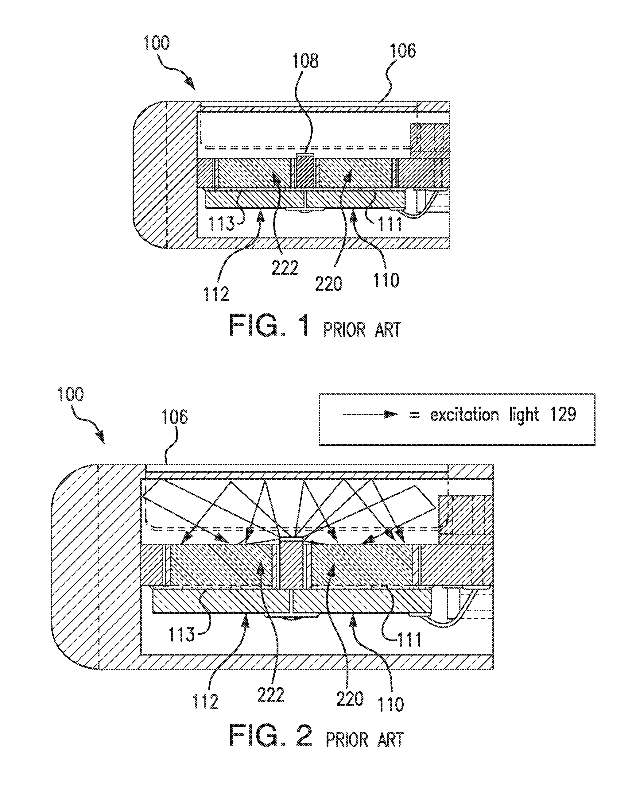 Angle of incidence selective band pass filter for implantable chemical sensor