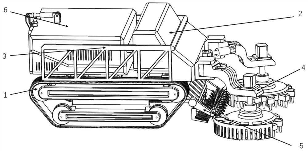 Seabed polymetallic nodule mining vehicle and mining method thereof