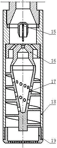 Atomizing device and foam discharging starting atomization water discharging gas recovery method thereof