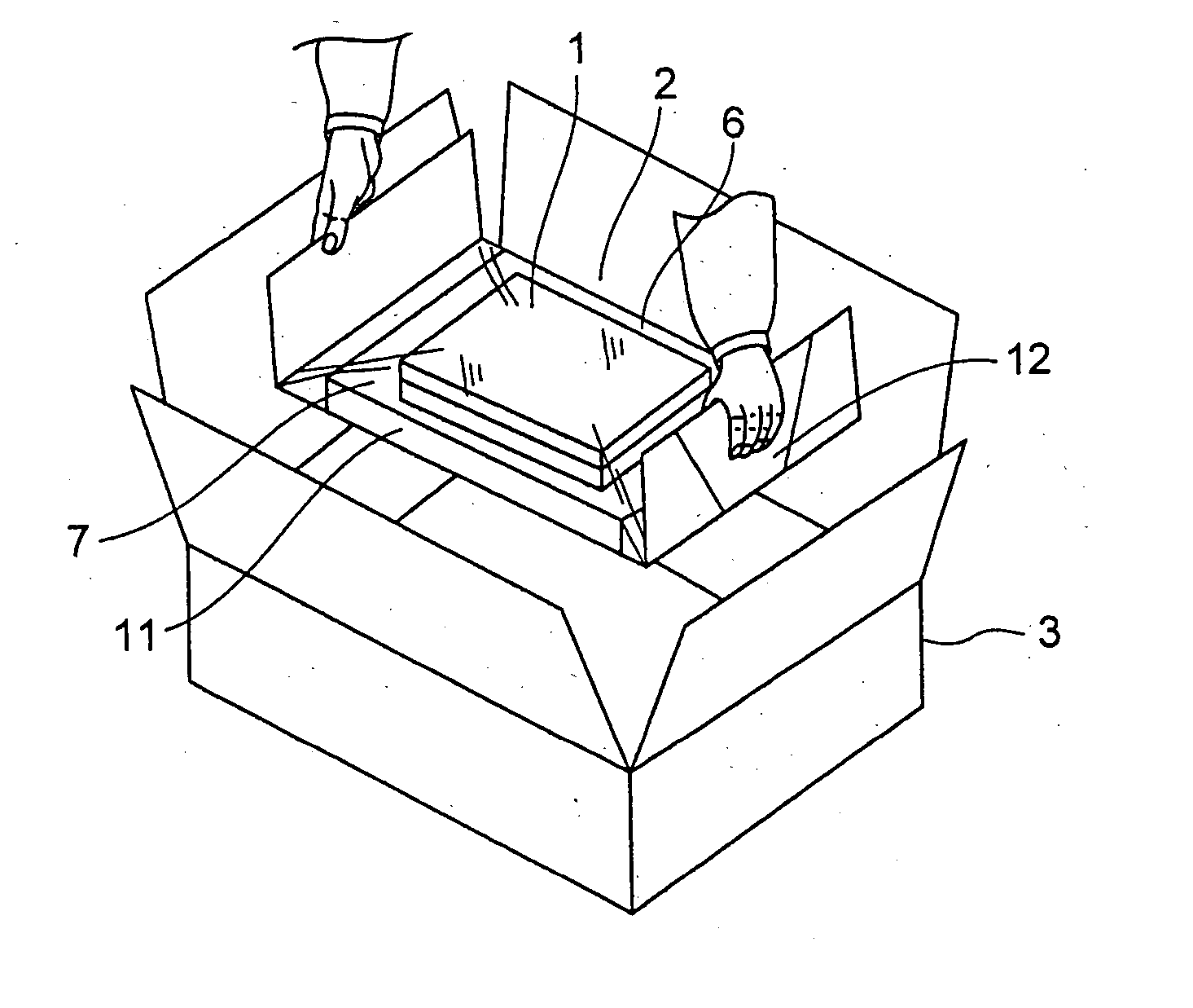 Packing implement for goods transportation