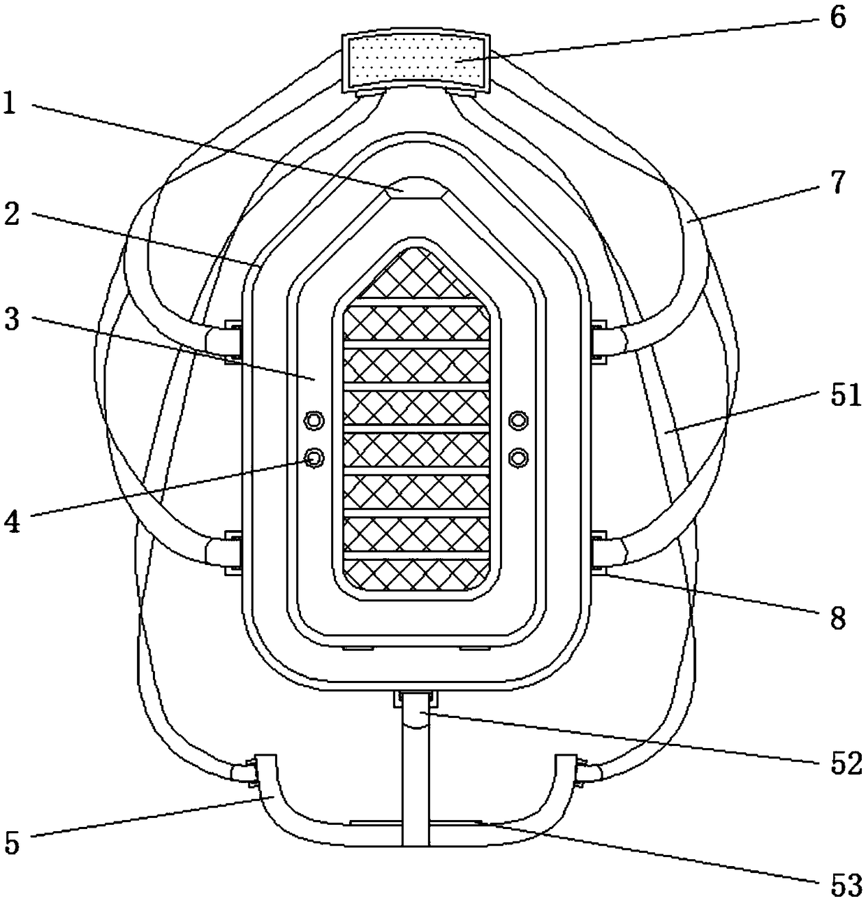 Pediatric internal medicine intelligent breathing apparatus