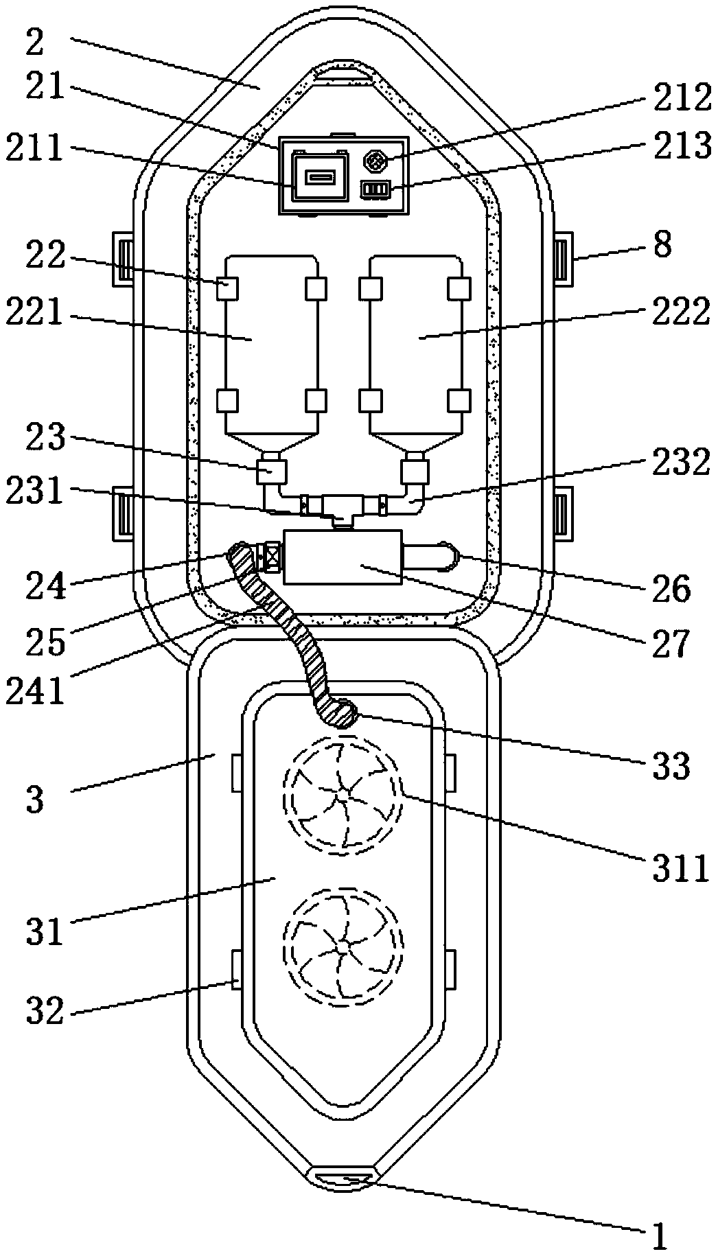 Pediatric internal medicine intelligent breathing apparatus