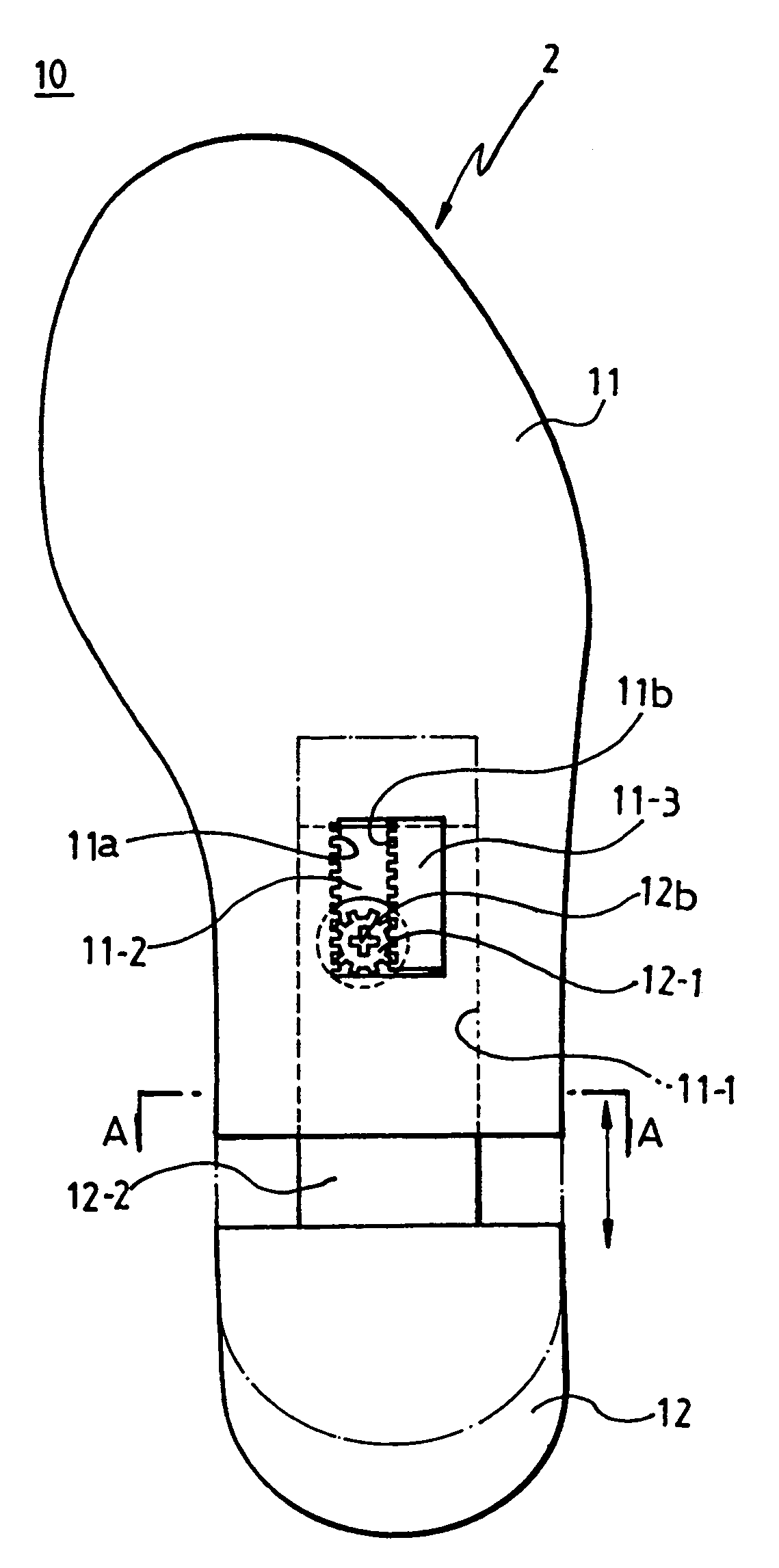 Length-adjustable shoe