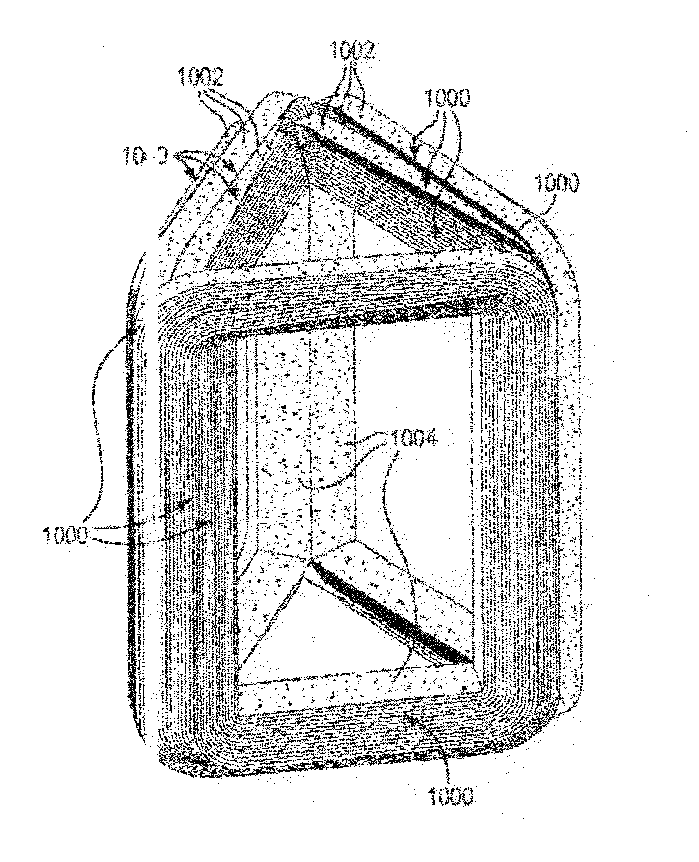 Amorphous metal continuous flux path transformer and method of manufacture