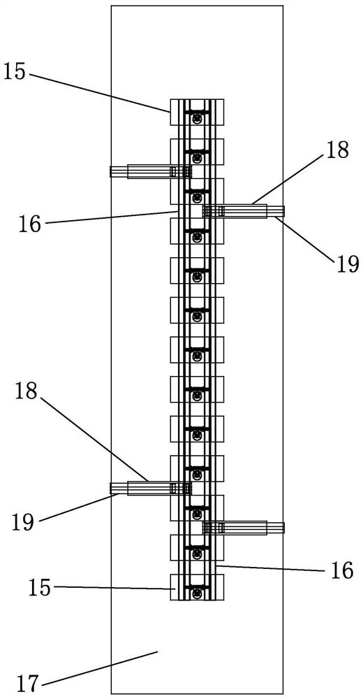 Assembling device and method for split bolts of steel plate composite wall