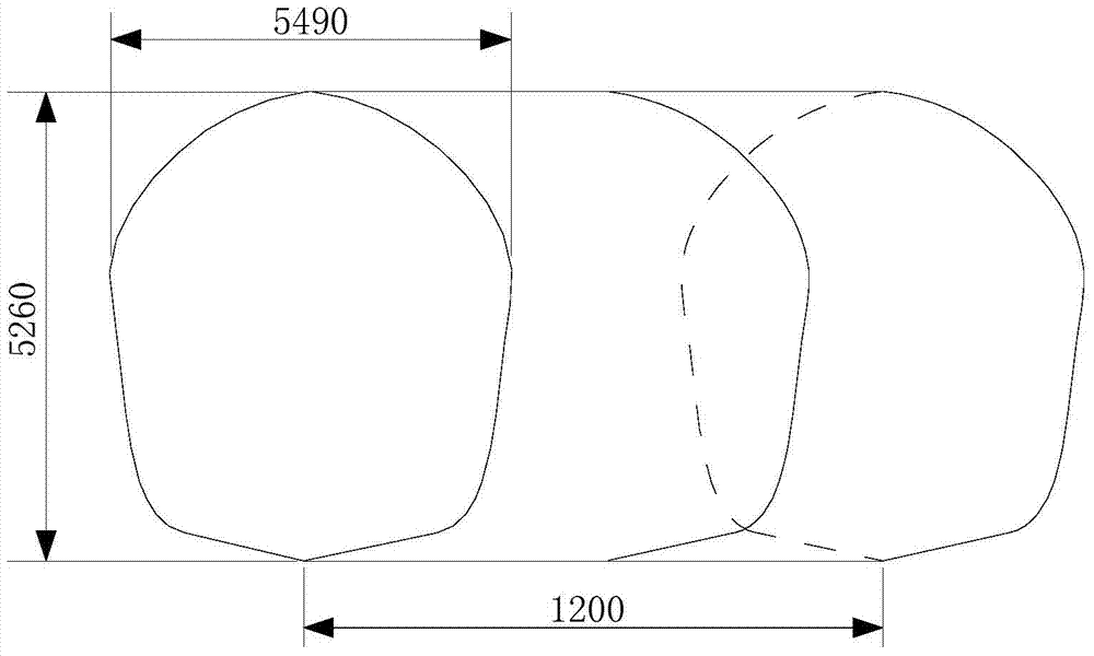 Method for achieving automatic positioning of cross section parallel hole for rock drilling machine rapidly and accurately