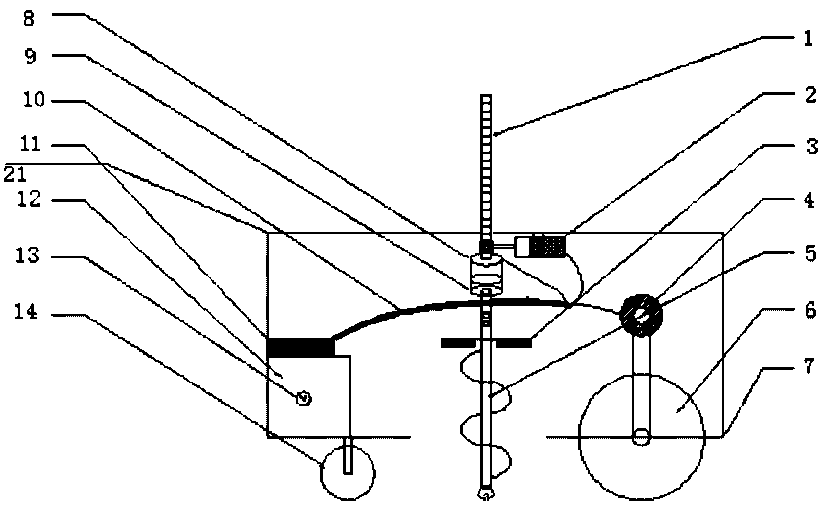 Vehicle-mounted hole-type electric fertilizing machine