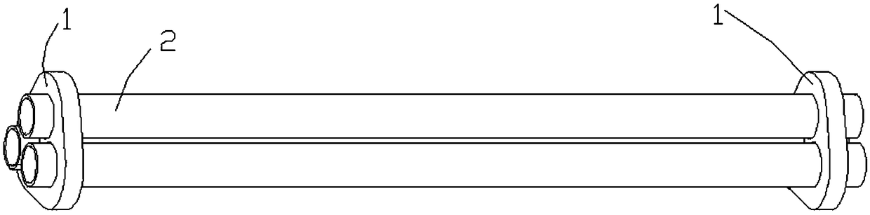 Inlay casting method for multiple steel pipe oil ducts of internal combustion engine body