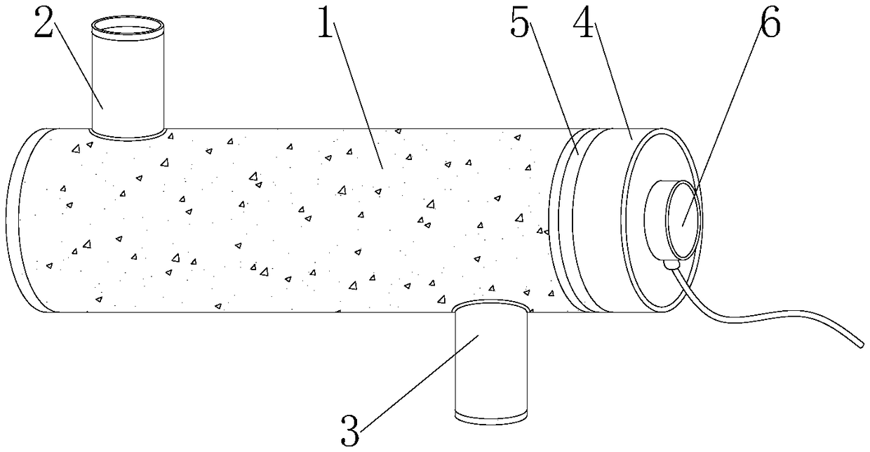 Pipeline heating device in environment-friendly equipment