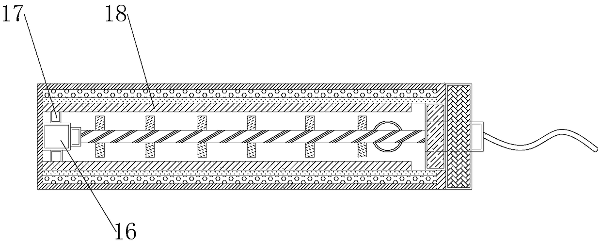 Pipeline heating device in environment-friendly equipment