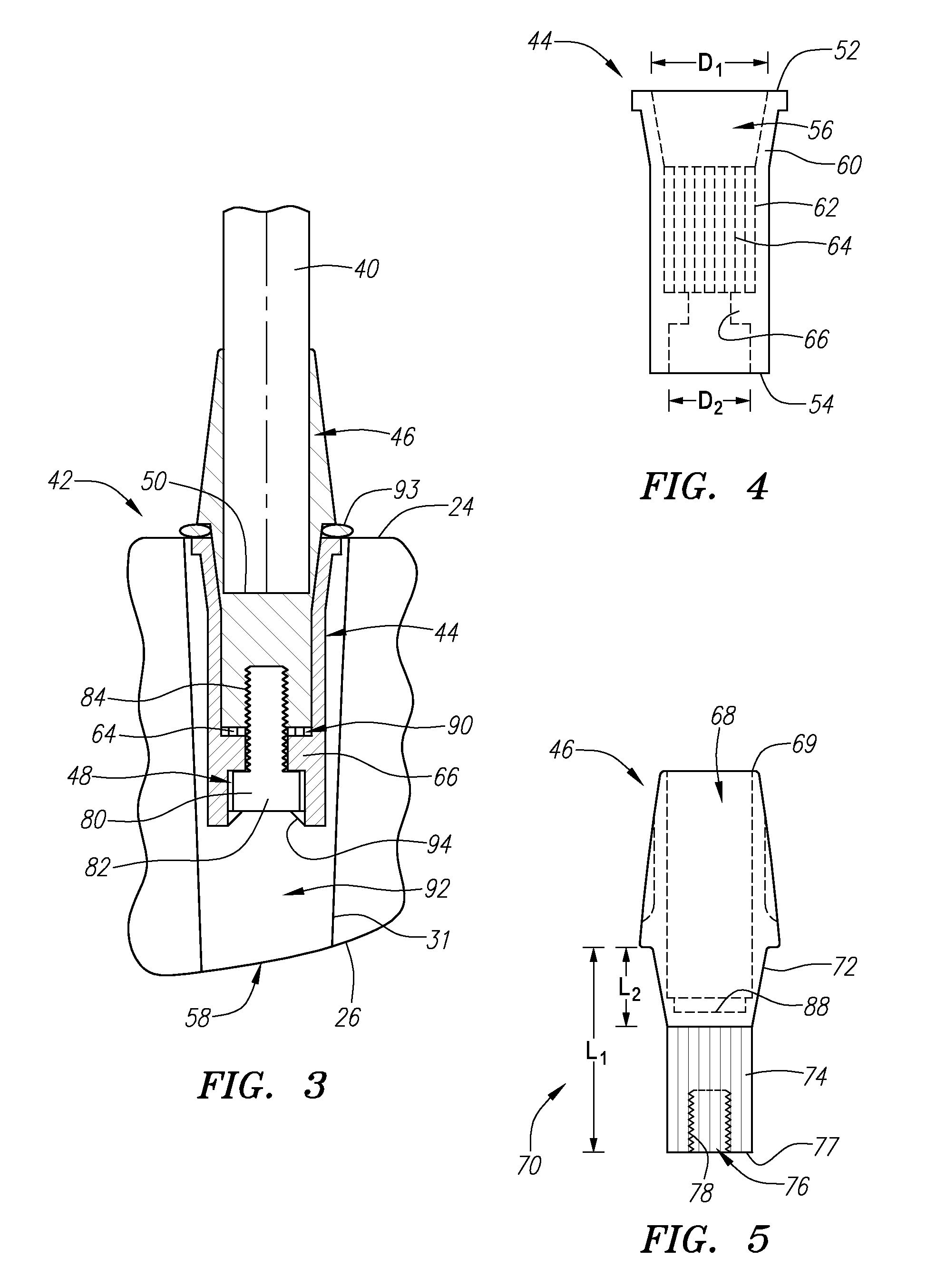 Interchangeable shaft for a golf club