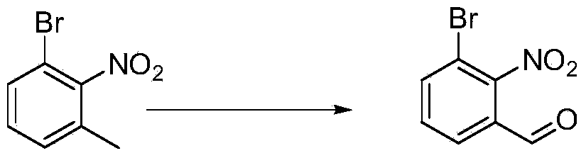 Chemical synthesis method of 3-bromo-2-nitrobenzaldehyde