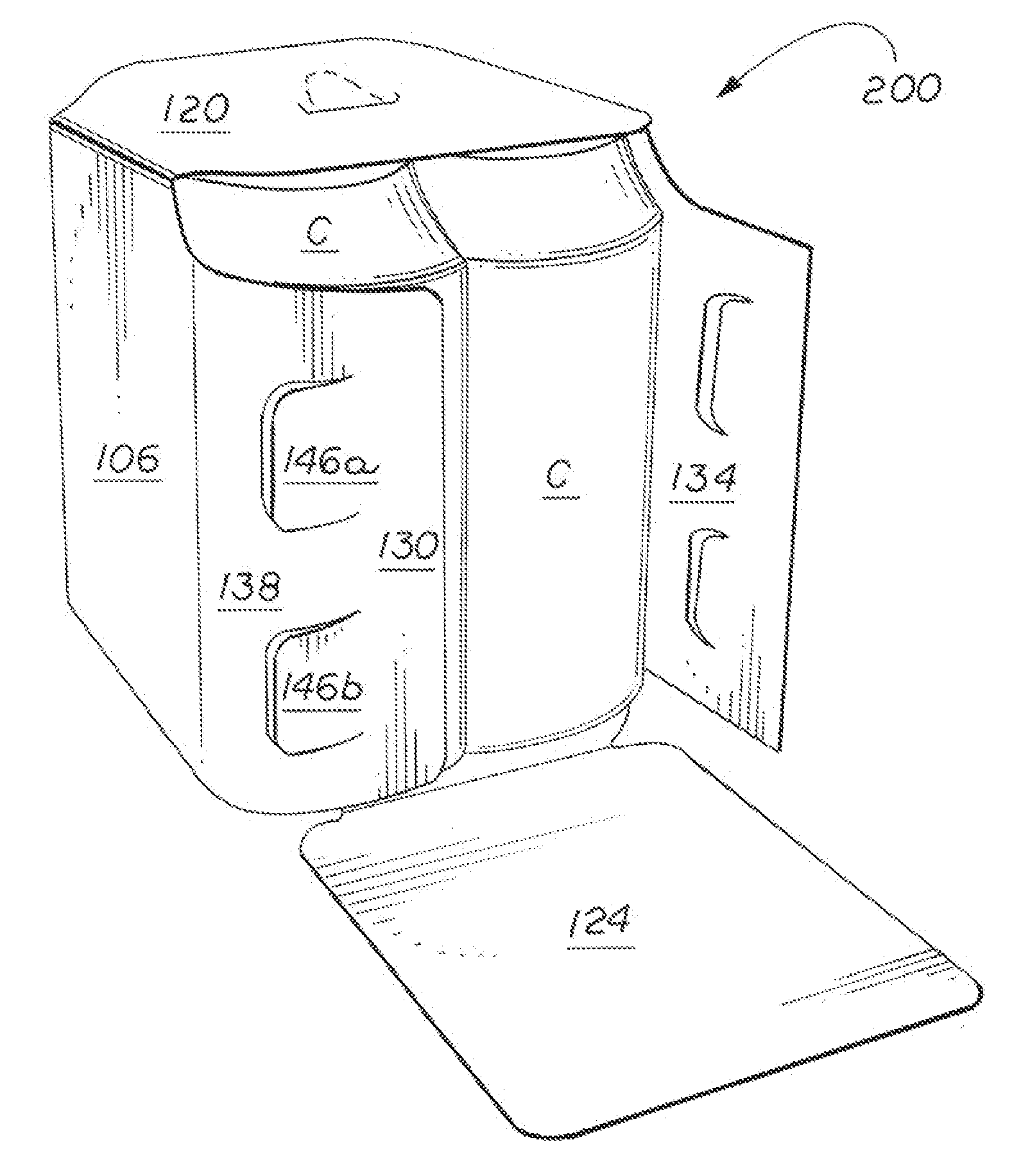 Extended glue strips for securing cartons