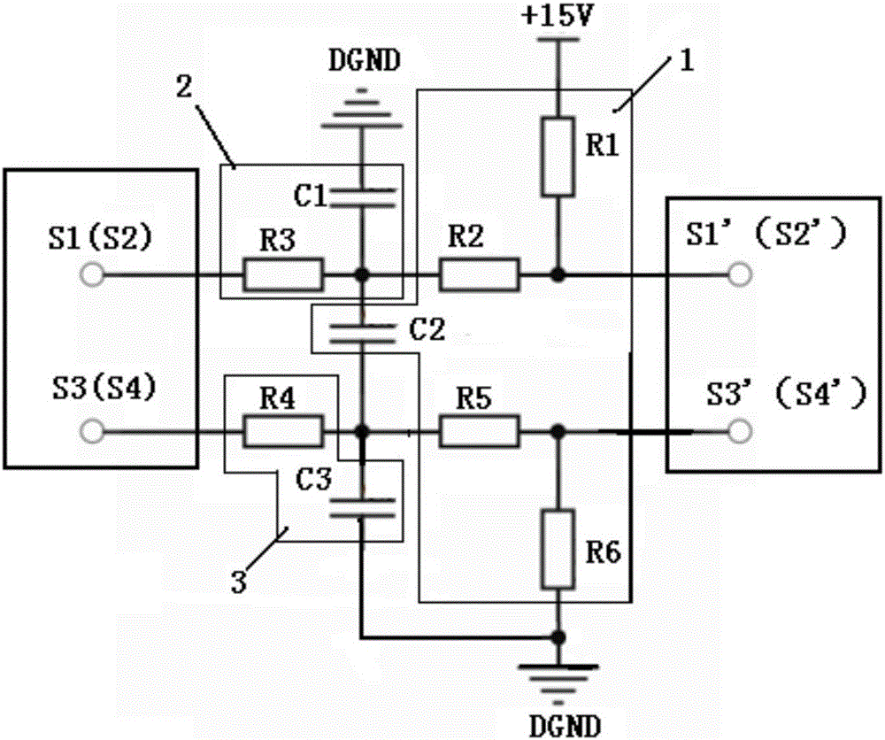 Motor resolver detection and conditioning circuit and resolver initial position self-detection and self-updating method