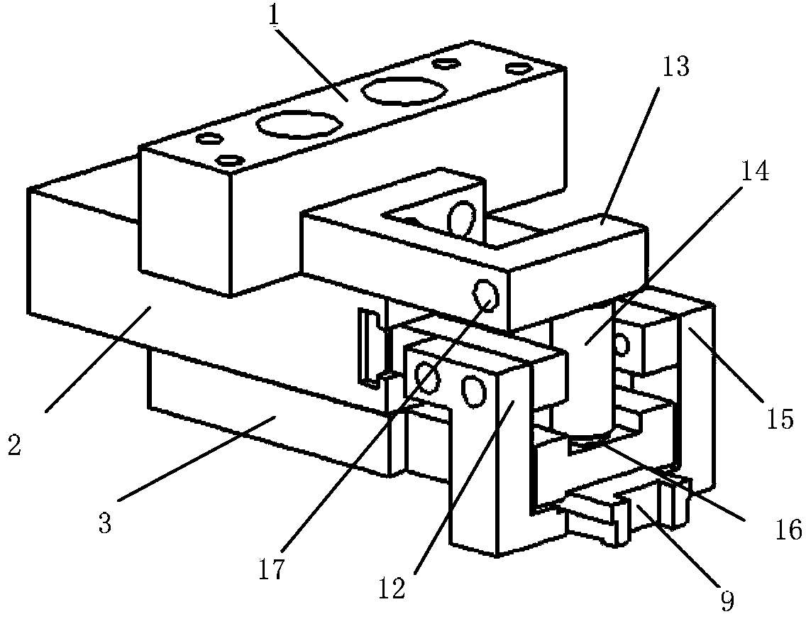 Tiny component assembling device and method