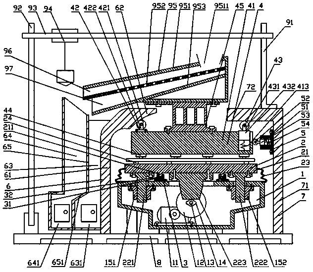 Energy-saving and environmental-friendly bidirectional vibration sorting device for building materials of building engineering construction