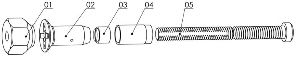 Pulling nail locking torque measuring device