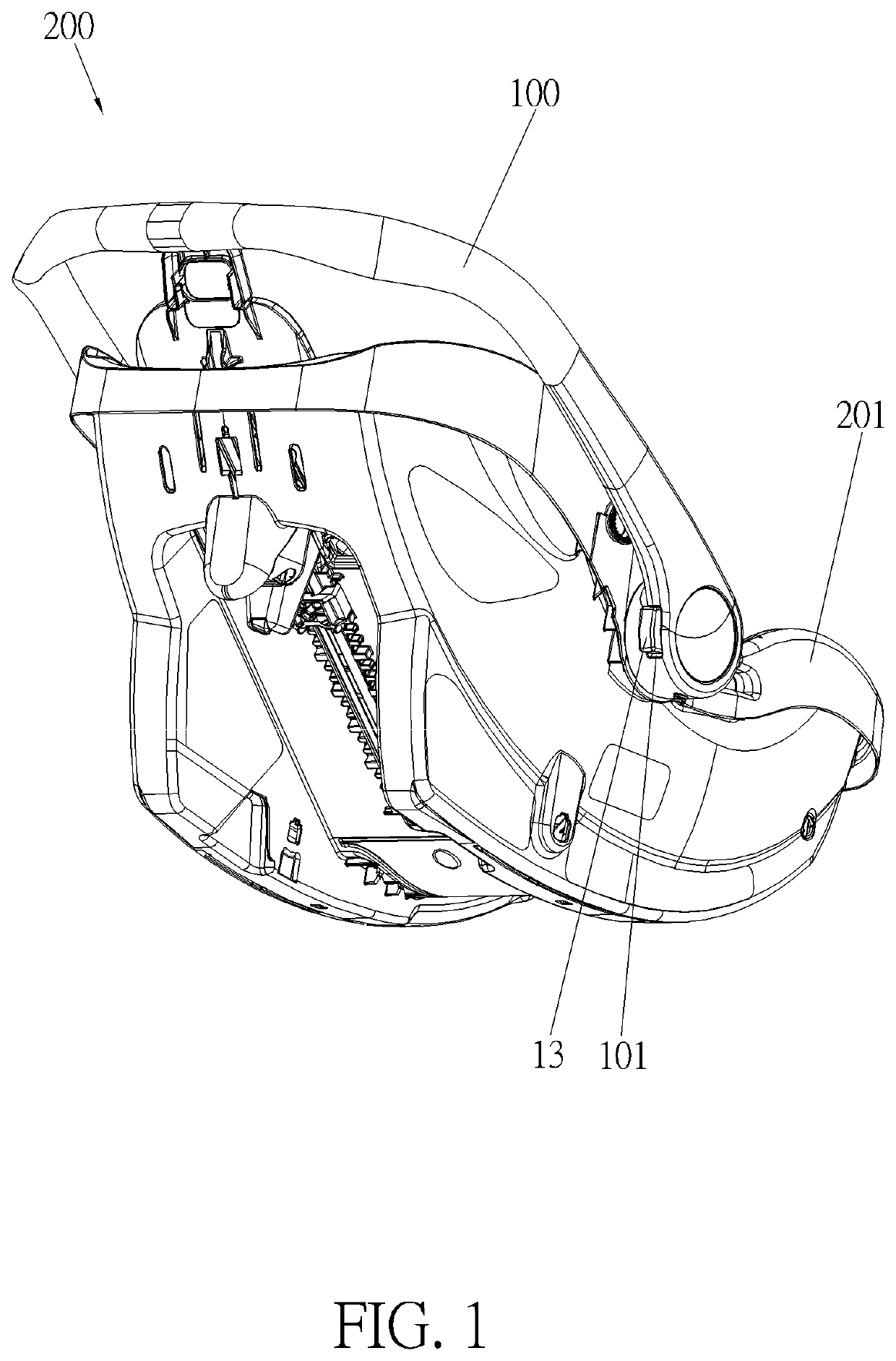 Handle adjusting mechanism and child carrier