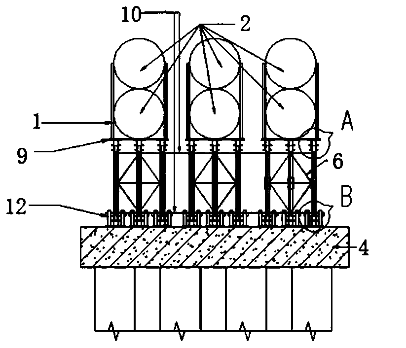 Construction method for canal penetration drainage of underground utility pipe gallery