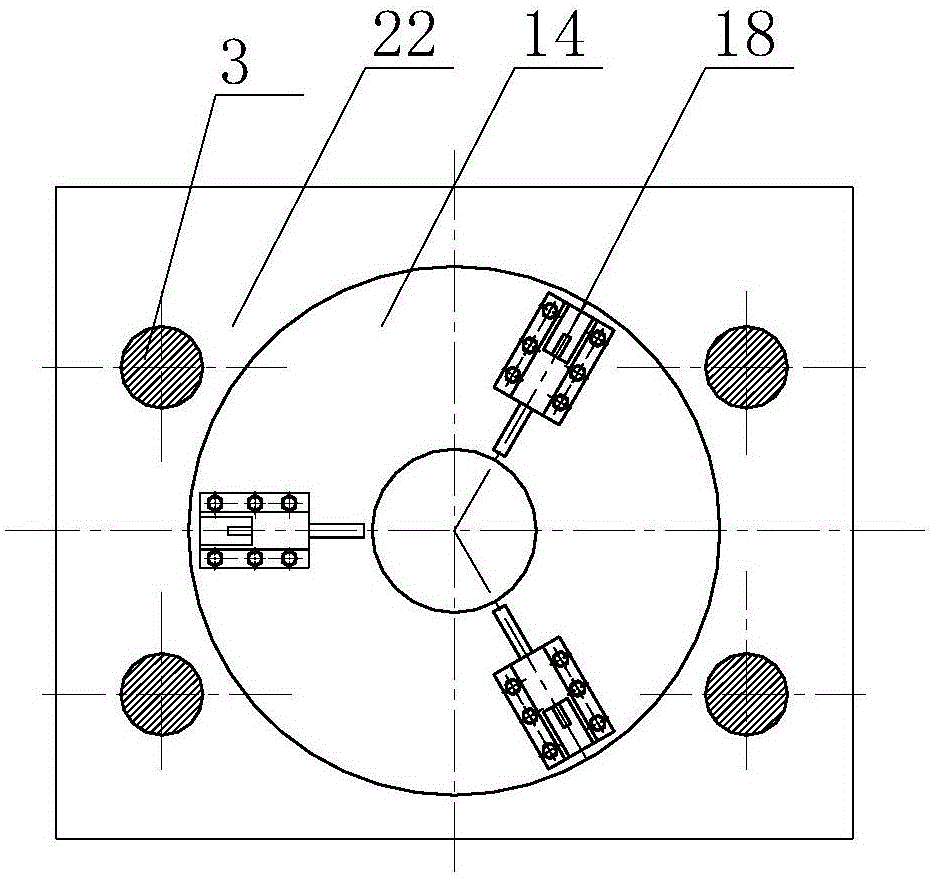 Double-hydraulic static-pressure supporting type rotatable rock-soil testing machine