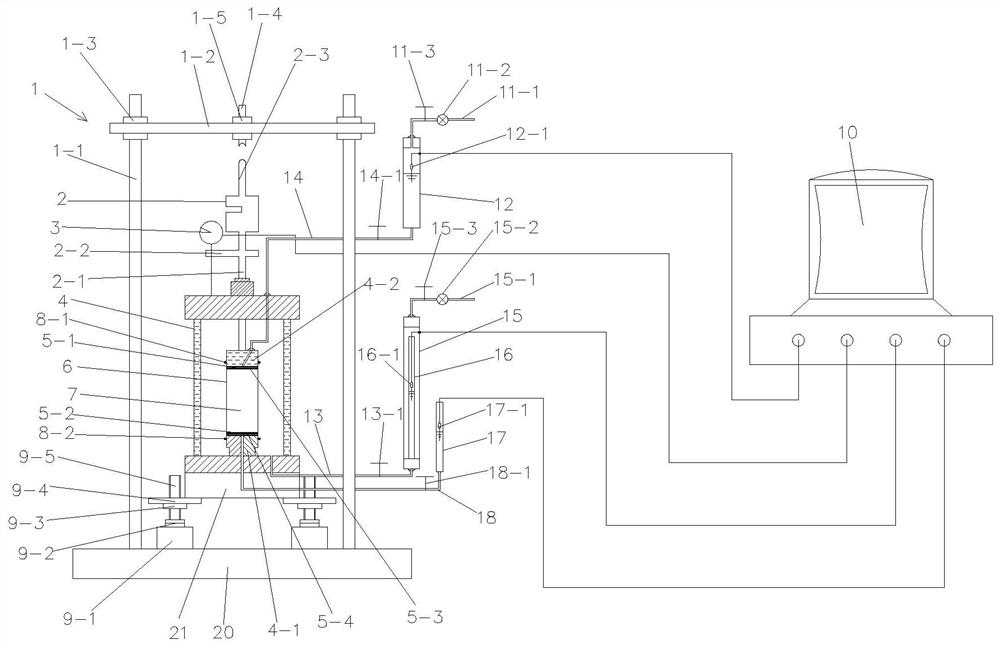 Soil body test system and method under hydraulic coupling effect