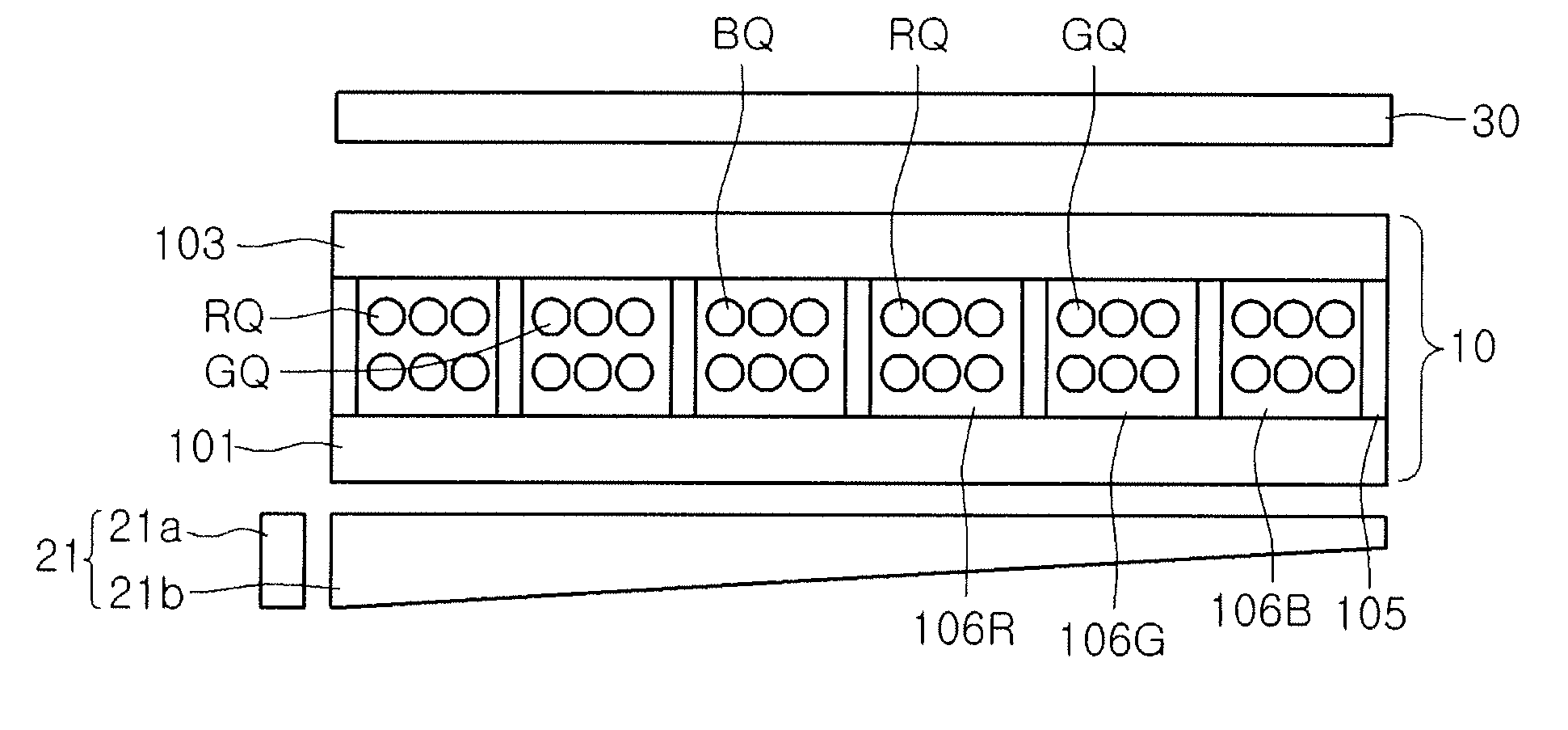 Display device using quantum dot