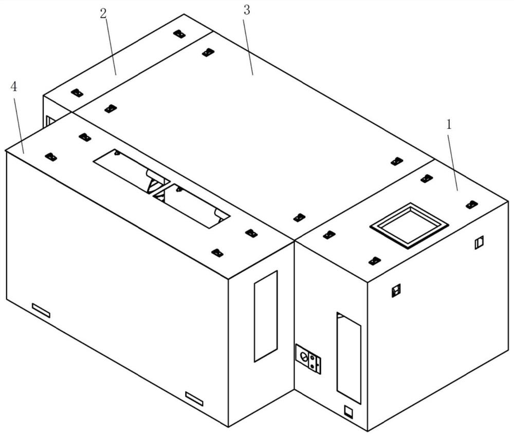 An integrated generator sound insulation and noise reduction casing structure