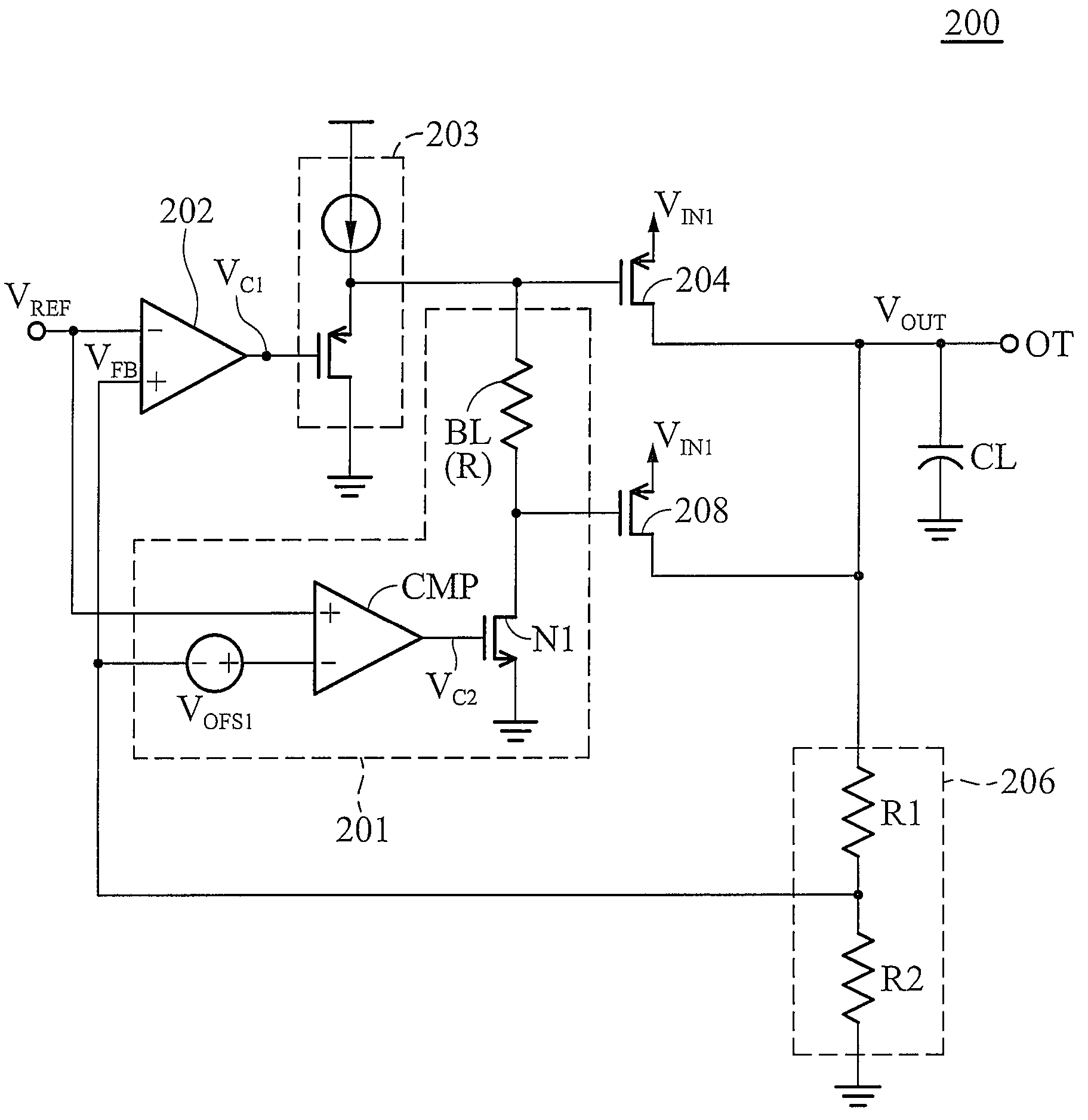 Voltage regulator having fast response to abrupt load transients