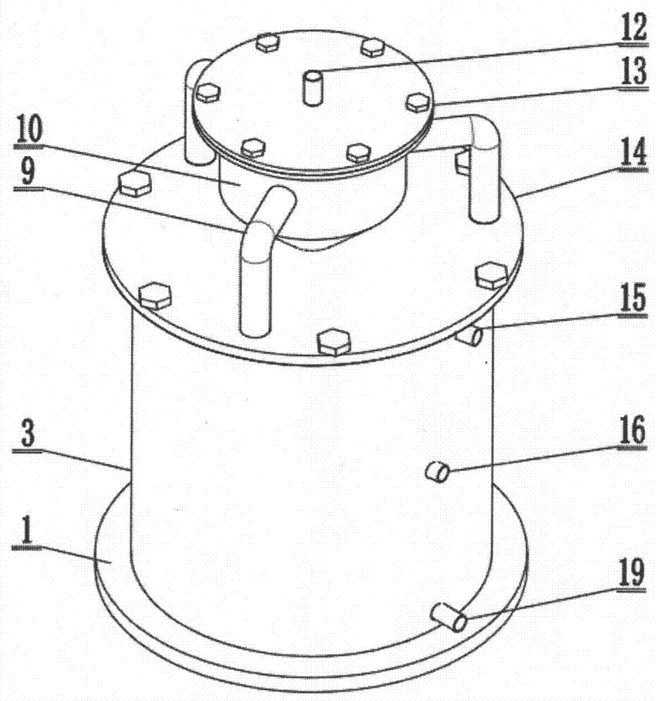 An internal circulation enhanced fully mixed flow anaerobic reactor
