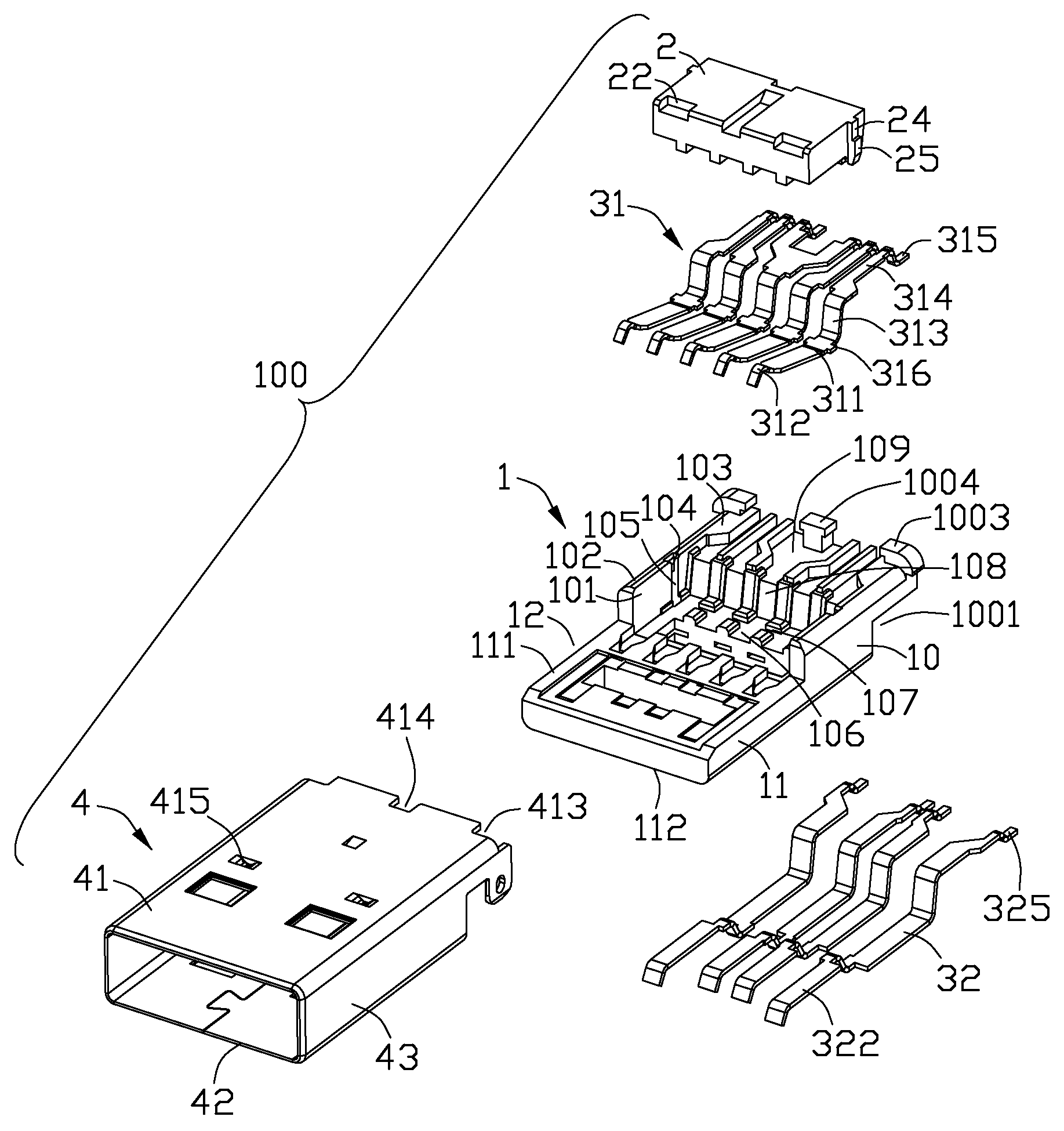 Connector having improved housing to position contacts thereof reliably