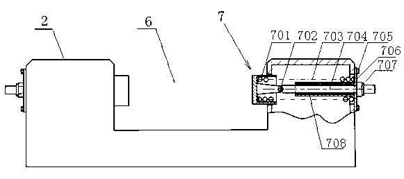 Limit protection device for supporting oil cylinder of open type whole-section tunnel rock boring machine