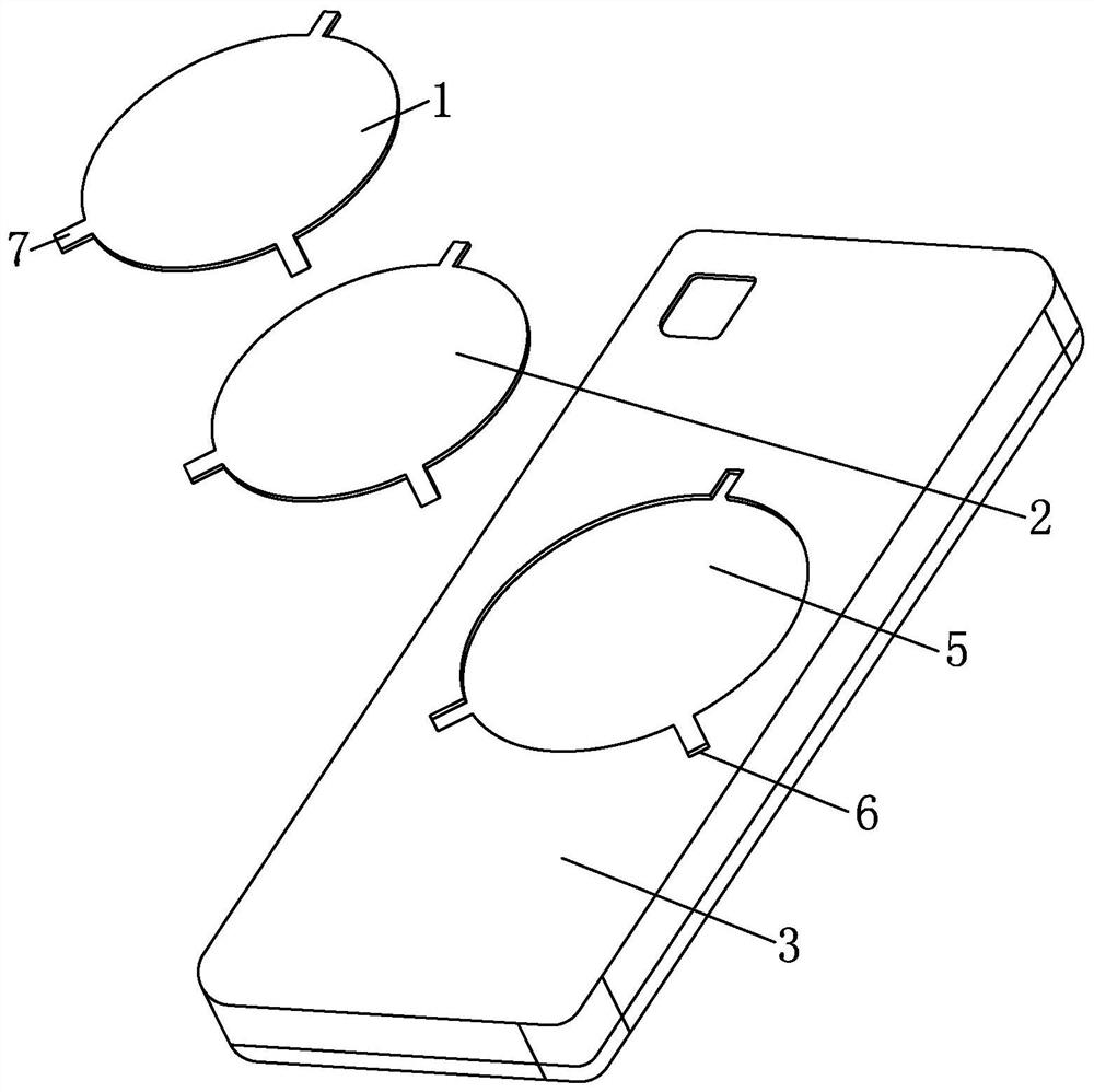 Mobile phone antimagnetic structure and implementation method thereof