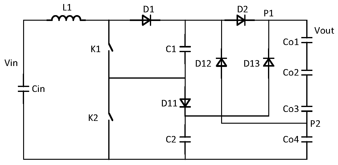 Three-level Boost circuit and multi-output parallel system