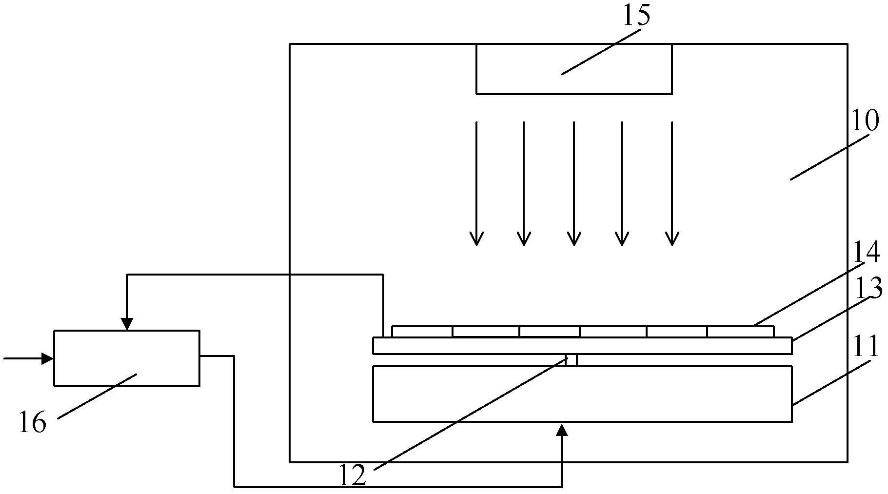 Device and method for controlling basal heating in chemical gaseous phase sedimentary chamber