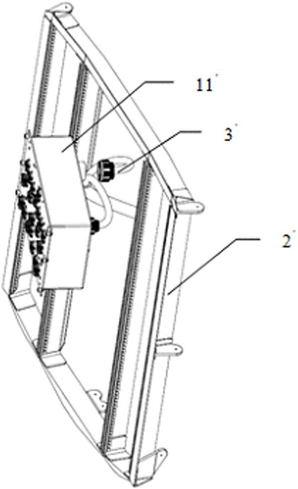 Direct insertion type box structure of control board on top of aircraft cockpit