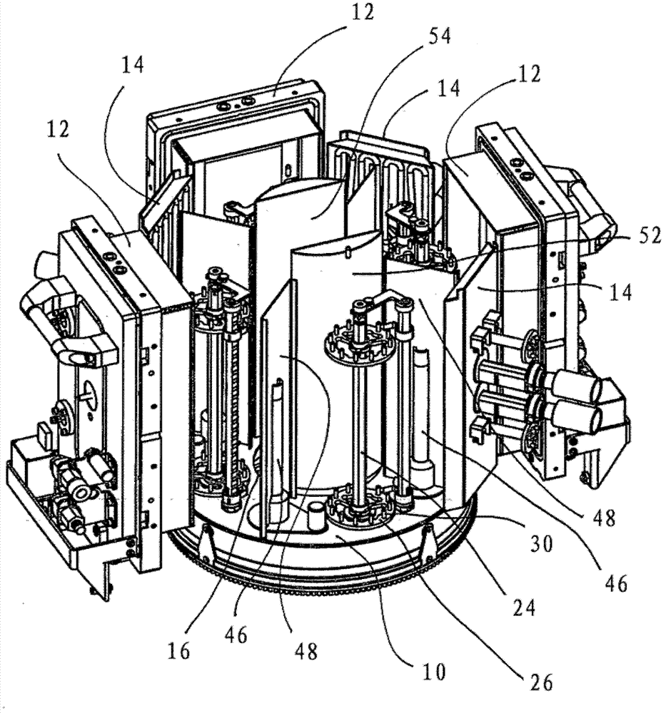 Apparatus for treating and/or coating surface of substrate component