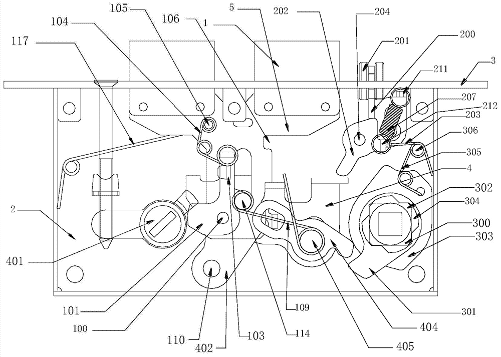 Indoor door lock