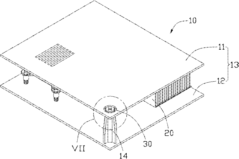 Fixed element and fixed device and electric device using fixed element