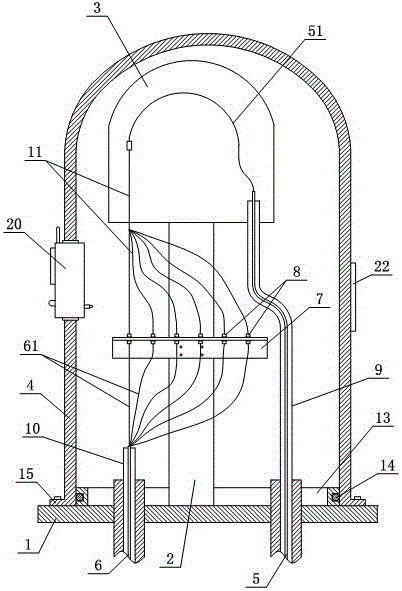 Quick junction box for optical cables