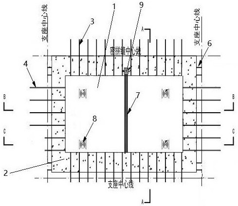 Closely-spliced stepped PC prestress one-way laminated slab