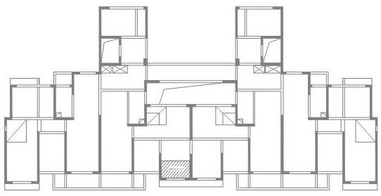 Closely-spliced stepped PC prestress one-way laminated slab