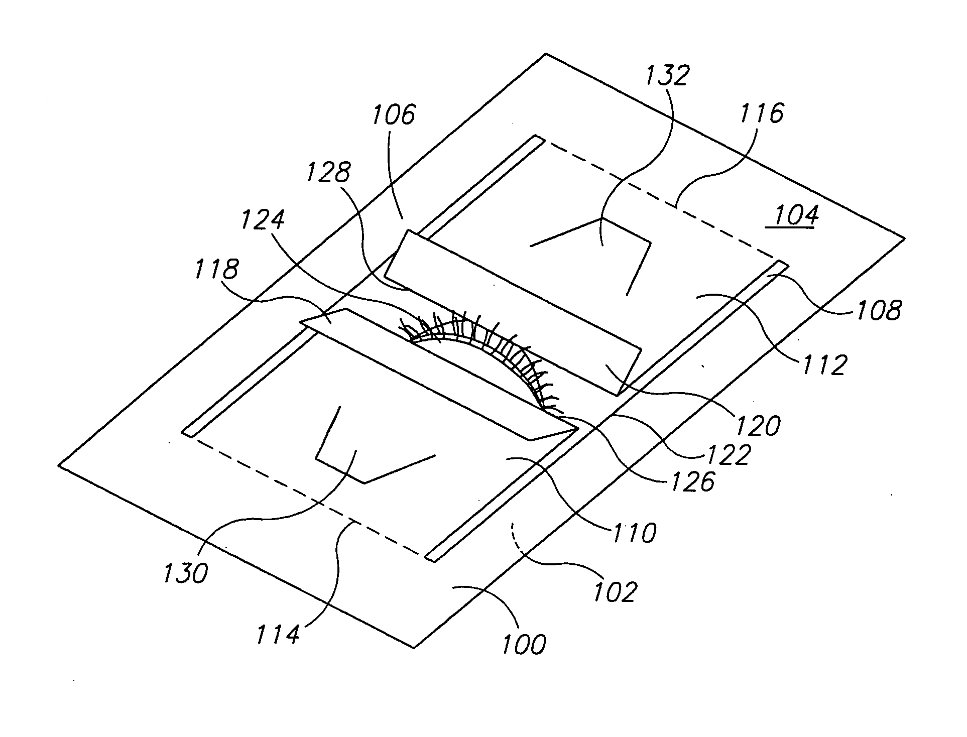 Retracting eye drape