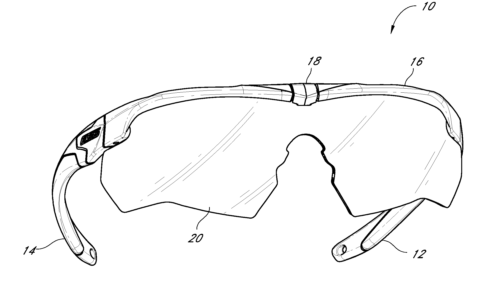 Eyewear with enhanced ballistic resistance