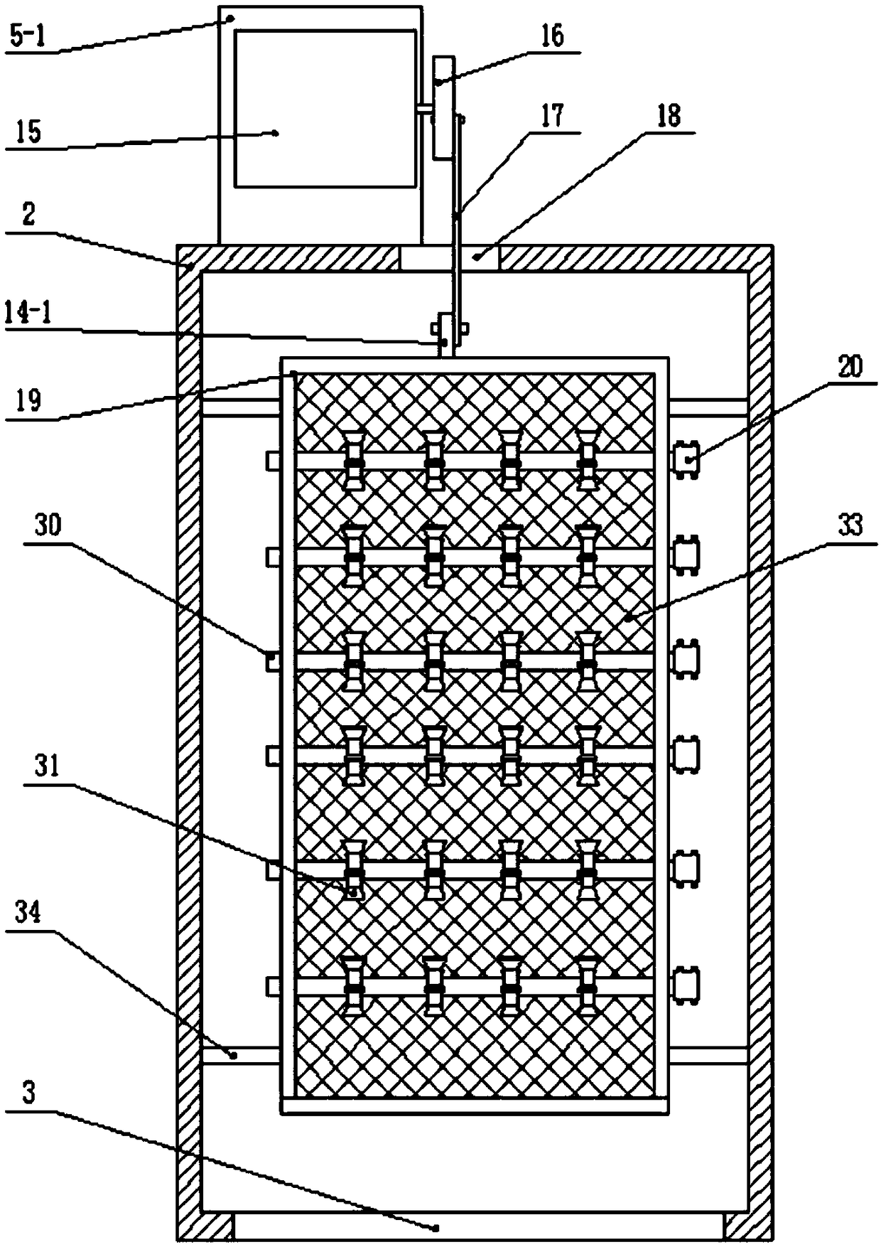 Foundry waste sand treatment device