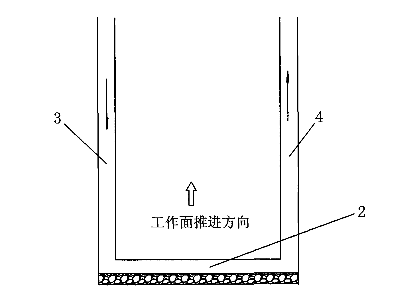 L-shaped mining method under open-underground mining