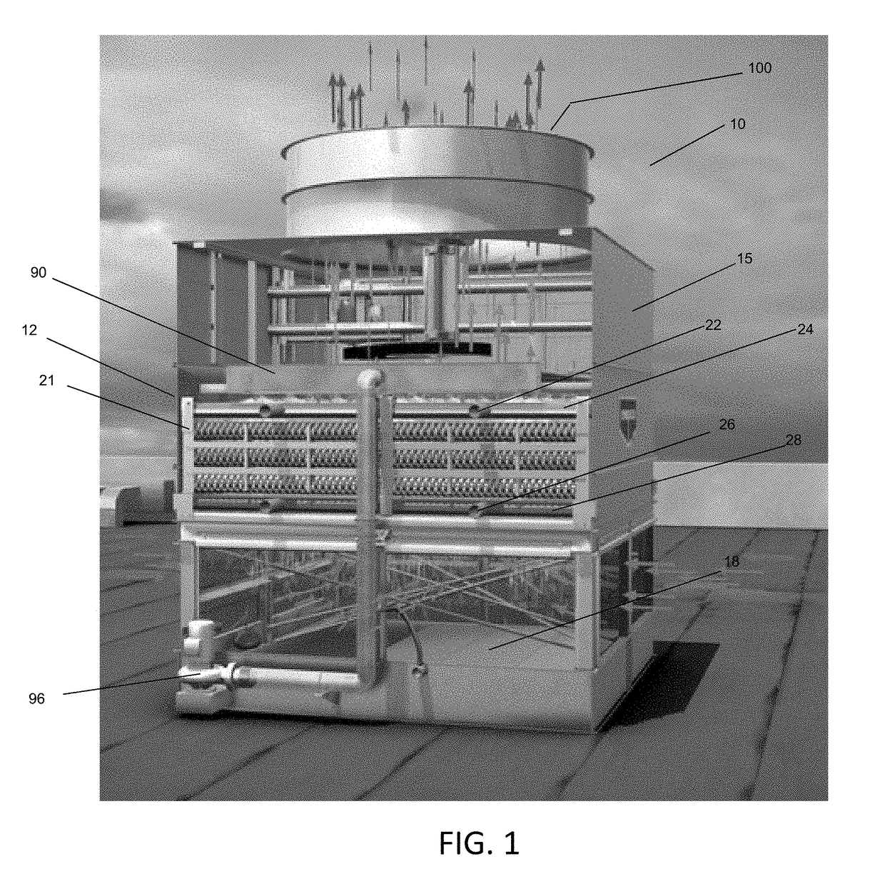 Evaporative refrigerant condenser heat exchanger