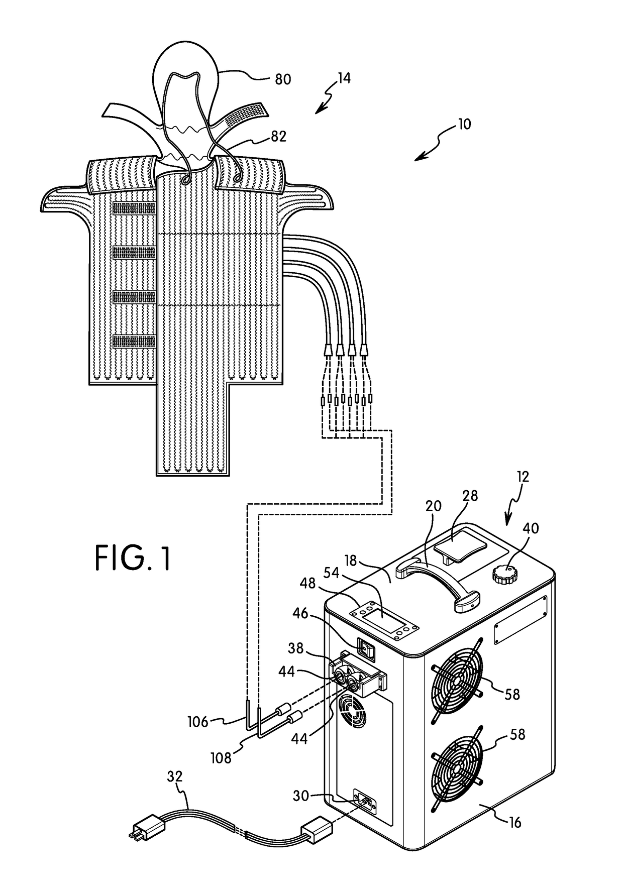 Portable medical cooling assembly