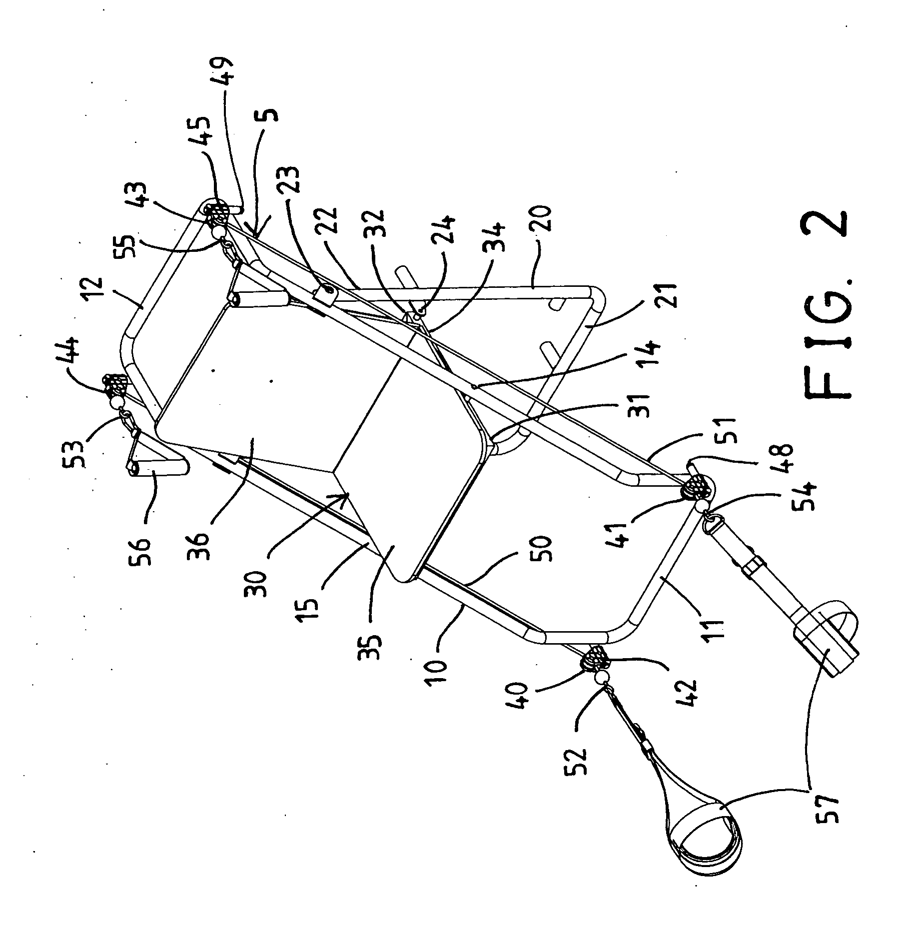 Foldable aerobic exercise chair