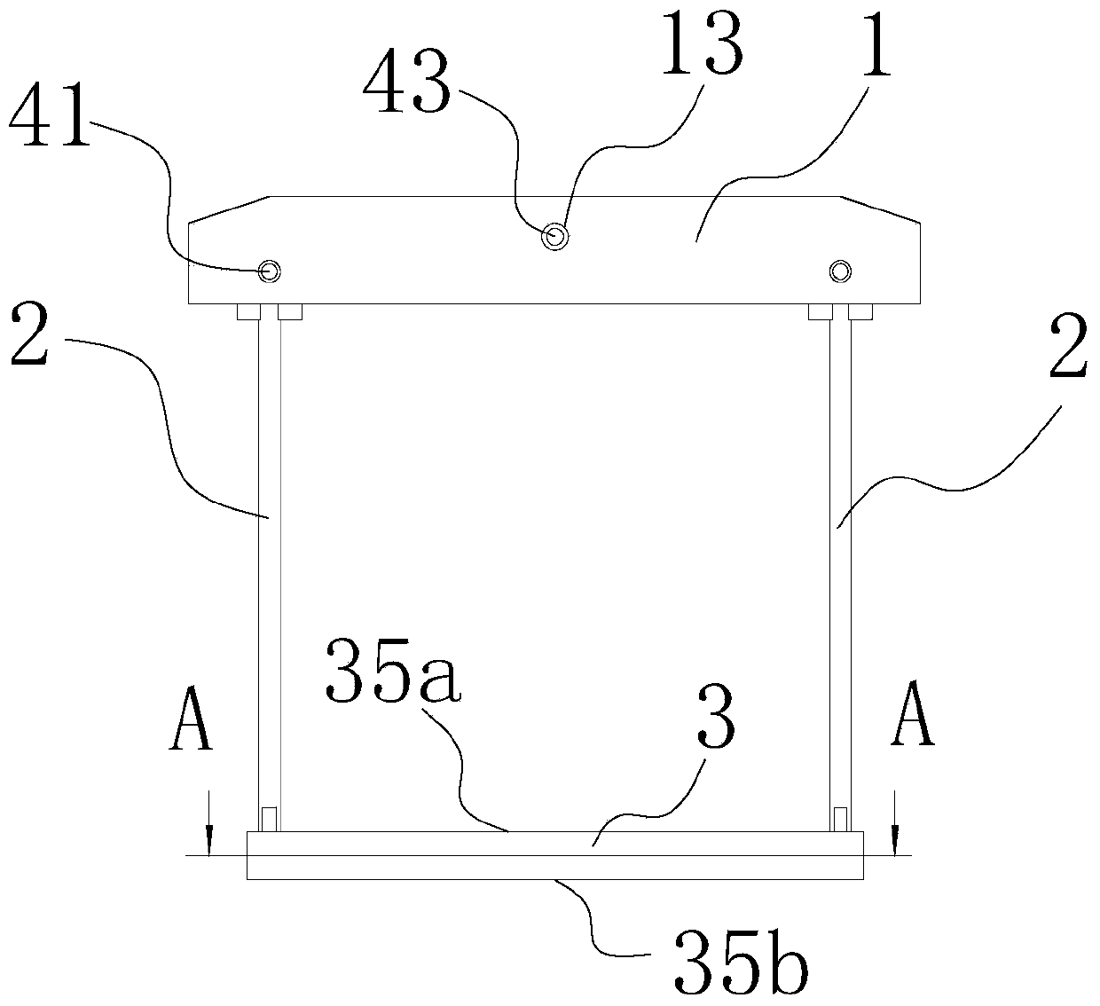 Hoisting method and hoisting device for concrete prefabricated box beam